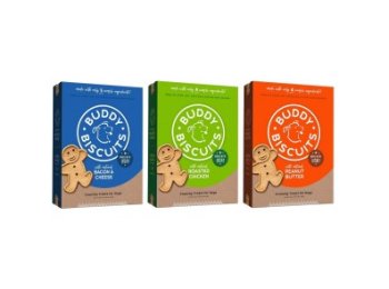 Buddy Biscuits Healthy Whole Grain Oven Baked Treats 16oz Peanut Butter