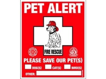 Rescue Rover Pet Safety Window Decal 2pk
