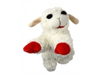 Multipet Lamb Chop Plush Dog Toy 6"