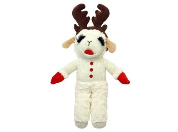 Multipet Lamb Chop Standing w/ Antlers 13 in