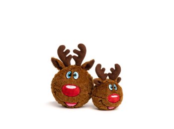 Christmas Reindeer faball Dog Toy