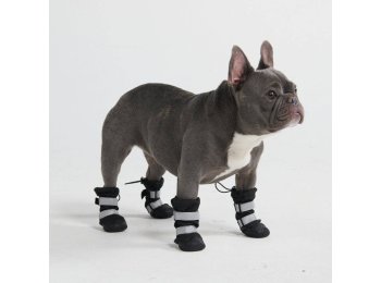 Flex Shell Water-resistant Dog Boots - Black C (6.1cm-7.0cm / 2.4"-2.7")