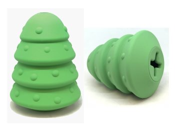 Christmas Tree Treat Dispenser & Dog Chew Toy - Large