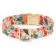 Rifle Paper Co. x TFD Garden Party Dog Collar L Gold