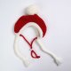 Knit Pom Pom Dog Beanie Hat - Santa S (10-15lbs/4.5-7kg)