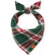 Holly Jolly Flannel Holiday Dog Bandana Medium