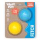Boundr® 2-Pack Dog Toy Ball for Play, Chew, and Fetch Dandelion Hot Pink