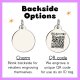 Gold Dog ID Tag with Personalized QR Code - Drama Queen Engraved QR Code