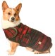 Red Plaid Dog Blanket Coat S