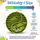 Yin Yang Design Shallow eTray Enrichment Slow Feeder Tray for Dogs Green