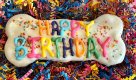 Colorful Happy Birthday Dog Bones