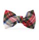 Regent Plaid Flannel Holiday Dog Bow Tie Large