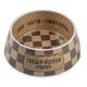 Checker Chewy Vuiton Bowl - 3 Sizes!! Dog Bowls Large