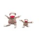 Stuey Sock Monkey Knottie®  Plush Dog Toy Small