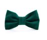 Forest Green Velvet Holiday Dog Bow Tie Standard