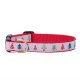 Pink Pines Dog Collar Wide