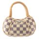 Checker Chewy Vuiton Handbag Squeaker Dog Toy Large