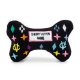 Black Monogram Chewy Vuiton Bone Squeaker Dog Toy XL