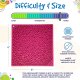 Flower Power Design eMat Enrichment Lick Mat - Pink large pink