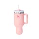 PUPROAR Pup Cup Tumbler Plush  Squeaker Dog Toy Pink Peach Dust