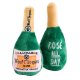 Woof Clicquot Rose' Champagne Bottle Squeaker Dog Toy Large