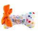 Happy Birthday Bones Squeaker Dog Toy XL