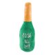 Woof Clicquot Rose' Champagne Bottle Squeaker Dog Toy Large