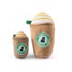 Starbarks Frenchie Roast W/ Straw Squeaker Dog Toy Large