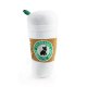 Starbarks Coffee Cup W/ Lid Squeaker Dog Toy XL