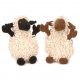 GoDog Fuzzy Wuzzy Sheep Chew Guard Squeaky Plush Dog Toy Mini Assorted