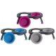 Dexas Elevated Double Feeder 2.5 Cup Light Grey