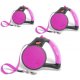 Wigzi Gel Leash - Retractable Pink Large