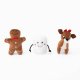 Holiday Miniz - Santa's Friends (3-pack) -Happy Hour Crusherz - Holiday (3-pack) - Christmas Dog Toy Dog Toy