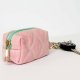 Mini Quilted Bags, Dog Bag Holder, Zipper Bag, Mini Bag Pink