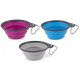 Dexas Collapsible Travel Cup with Carabiner 2 Cup Pro Blue