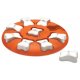 Nina Ottosson Dog Smart Interactive Treat Puzzle Dog Toy, Orange - Level 1 (Easy)