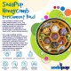 Honeycomb Design eBowl Enrichment Slow Feeder Bowl for Dogs Yellow