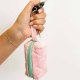 Mini Quilted Bags, Dog Bag Holder, Zipper Bag, Mini Bag Pink