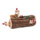 Holiday Zippy Burrow - Yule Log - Christmas Dog Toy