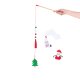 ZippyClaws Holiday ZippyStick - Santa with Cookies & Milk Christmas Cat Toy