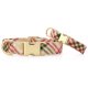 Eggnog Plaid Flannel Holiday Dog Collar L Gold
