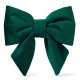 Forest Green Velvet Holiday Lady Dog Bow Large