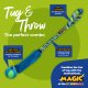Fauxtastic PowerBall Bungee | Strong Dog Toys | Tug-E-Nuff Green Pattern