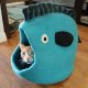 Fish Wool Pet Cave Orange