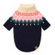 Fair Isle Bobble Holiday Dog Sweater XS