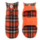 Fargo Fleece Jacket Orange/Navy Plaid
