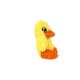 Mighty Jr Microfiber Ball Duck, Durable, Squeaky Dog Toy
