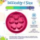Flower Design eBowl Enrichment Slow Feeder Bowl for Dogs Purple