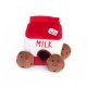 Holiday Zippy Burrow - Santa's Milk and Cookies - Christmas Dog Toy