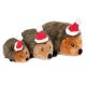 Holiday Hedgehog - Happy Hour Crusherz - Holiday (3-pack) - Christmas Dog ToyDog Toy Small